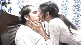 After Smokin' weed , fascinating teen beauty made hunter Cum three times