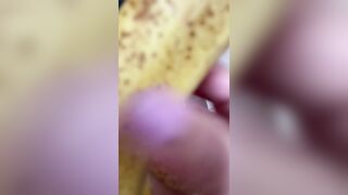 Screwing fruit banana