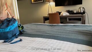 Hawt Stepmom And StepSon Share a Daybed In A Hotel