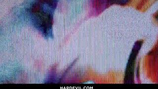 Breasty porn honey Lily Starfire flaunts her large bazookas in skimpy swimwear.