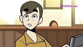 Chunky Barista mother I'd like to fuck with Biggest Lactating Bazookas - CG Toon Parody HQ