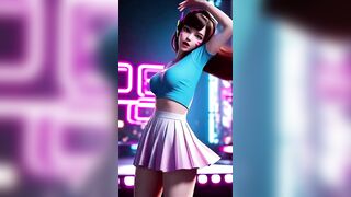 D.Va's Flirty Dance (Insomniac Records - Saturday Love) Overwatch CG Erotic Animation
