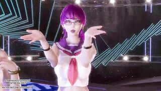 MMD SECRET NUMBER - WHO DIS Ahri Akali Seraphine Kaisa Evelynn Hot Kpop Dance League of Legends Anime Uncensored 4K 60FPS