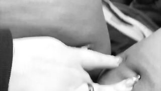 Girlfriend plays with my Twat during the time that Driving