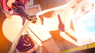 Beidou x Ningguang Shemale hentai Yuri Sex - Genshin impact