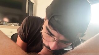 large wang swallowing cum