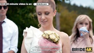 BRIDE4K. Wedding sex and shy bride with precious boobs. Hawt sex with Andrea & Falco White
