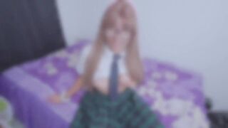 Blameless and Shy Face! But This babe's Willing to Blow Up! Mexican LARGE BUTT! Real Homemade Movie!