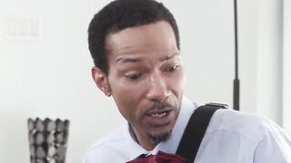 Breasty wife Jena LaRose craves to have three-some.The small latin chick is deepthroating her cuck spouse during the time that other man licks her cunt and bangs her butt.