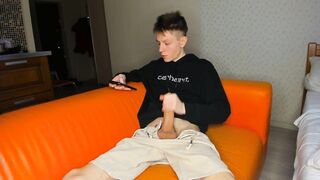 Twink Star Pinches Juicy Shaft For Biggest Cum Eruption