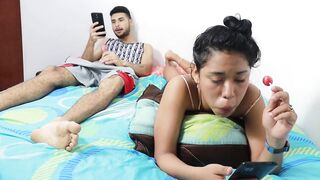 I had sex at home with my charming Colombian stepsister. This babe tried to tempt me at her most good allies' abode, but that babe got me horny and I put my dong in her.