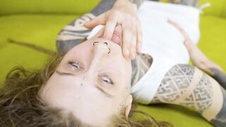 Tattooed Throat Drilled, Pierced Twat Stretched