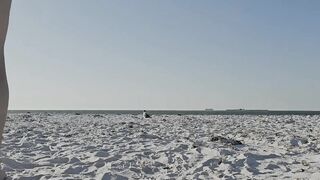 Strolling on the Beach in a hawt bikini