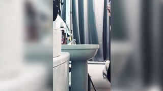 Quick secret screw in washroom