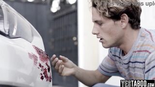 Large boobs curvy older cougar fools a large rod man and rides his boner