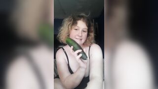 PLAYING WITH A CUCUMBER - Fansly - starjoannaxxx