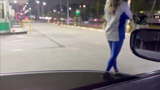 Gas station attendant caught on camera having sex with gas station manager