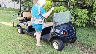 Golf coach offered to educate me, but that guy eat my vagina - big beautiful woman SSBBW, large overweight booty, thick booty, large butt