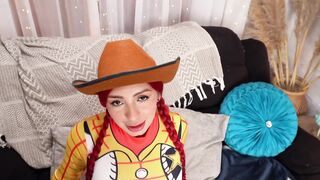 NOFUIMOSAMISA+POV+Cowgirl rides me, squirts and I finish in her throat