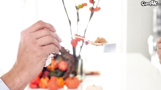 Jade Kush Lets Stepbro Feast On Her Breast And Haunches For Thanksgiving