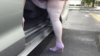 Corpulent booty chunky white big beautiful woman doctor step in car and caught by stranger in public masturbation - Pornhub