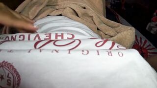 Brunette hair masturbates to climax, homemade porn