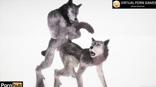 Wild Life Fur Porn with 2 Werewolves 4K 60 FPS