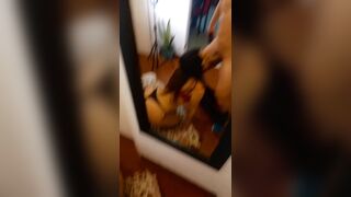 Mi hermanstra hermosa, viene a casa me hace sexo blowjob y mueve su culo hermoso. LATIN CHICK LARGE BUTT