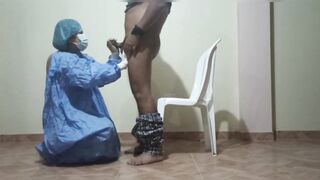 Enfermera gritona viene a revisarme y termine por cogermela