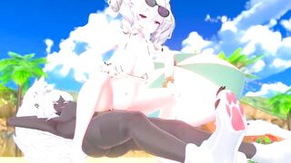 Hawt Futanari NTR at the beach