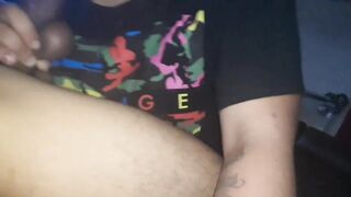 Sloppy Oral-job from Overweight Butt Latin babe