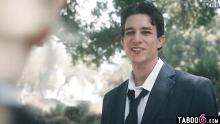 Virgin golden-haired DP bang by her hung stepbros