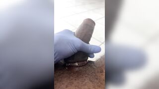 Edging with my glove