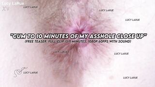 Cum To 10 Minutes Of My Dark hole Close Up