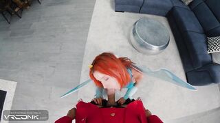 VR Conk: Ginger Hottie In Suit Bangs In Winx Cosplay Porn Parody