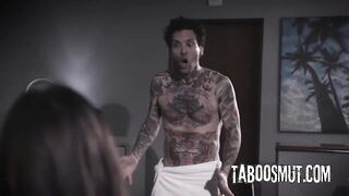 Brunette hair Teen Stepsister Suggests Her Taut Butt To Her Pervy Stepbrother