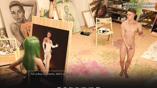 Charming Teen With Green Hair And A Flawless Body Gives Oral-job, Deepthroat And Swallows Cum - Taboo University