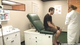 Breasty Doctor Heals A Giant Boner