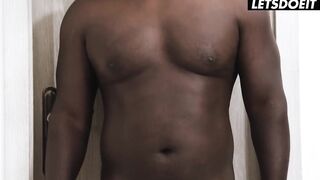 Golden-haired bombshell Ema Karter gets her holes DESTROYED by ebony rods - LETSDOEIT