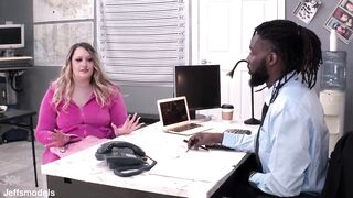 Overweight Shoplifter Rose Lareine Gets Caught and Banged JM1337