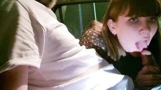 Sister gives oral-job to her stepbrother