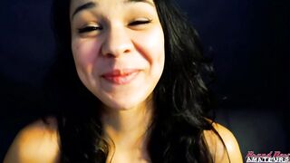 Brunette hair Sabrina Gets Lustful Blowing A Schlong To Ride And Milk!