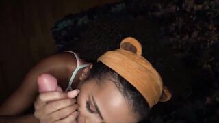 Breasty black chick suck and milk her ally's weenie - Alina Ali