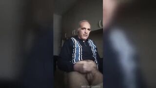 Large jizz flow with jock in bizarre close-up