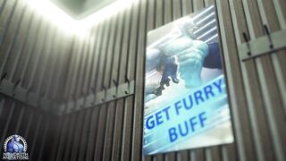 Reached His Peak, Syrl Dragon Hyper Macro Muscle Growth Animation