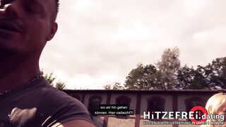 Risky Outdoor Sex with Hawt Blond Russian Teen