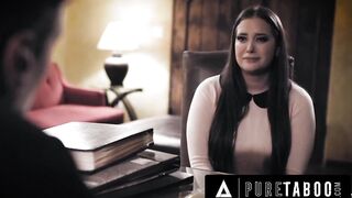 PURE TABOO Creepy Priest Convinces Sinful Bride-To-Be Gia Paige To Submit In Swap For Absolution