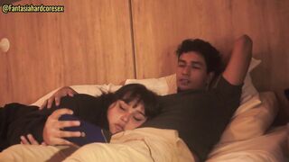 I was watching a movie scene with my superlatively good ally and I put my dick in her throat previous to we got caught.