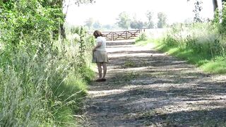 Patricia practicing in butt