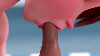 Sex on the Beach with Sexually excited Cass (HQ CG Manga Porn) Eng Sub